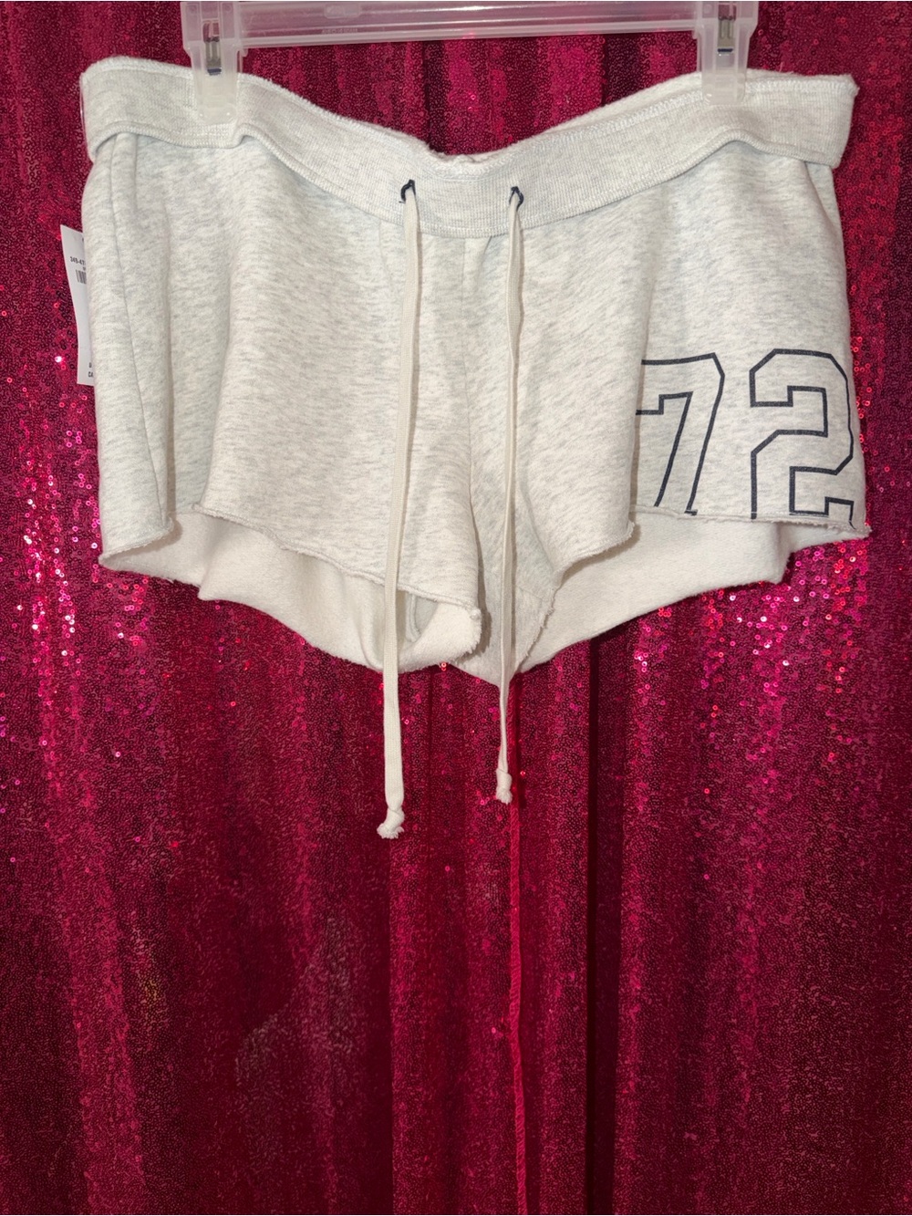 Women’s Light Gray Hollister Lounge Shorts with Drawstring